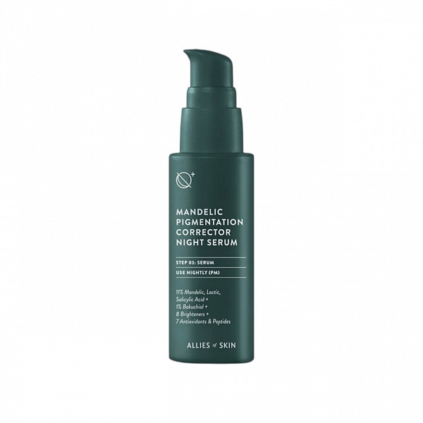 ALLIES OF SKIN Mandelic Pigmentation Corrector Night Serum / Обновляющая ночная сыворотка с миндальной кислотой, 30 мл