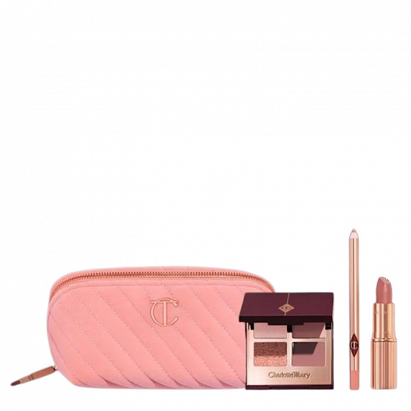 Charlotte Tilbury The Gift Pillow Talk Eyes & Lips / Набор с косметичкой