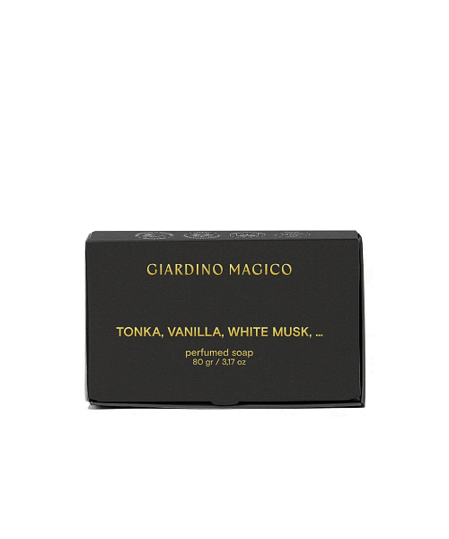 Giardino Magico Парфюмированное мыло Tonka, Vanilla, White musk, 80 г