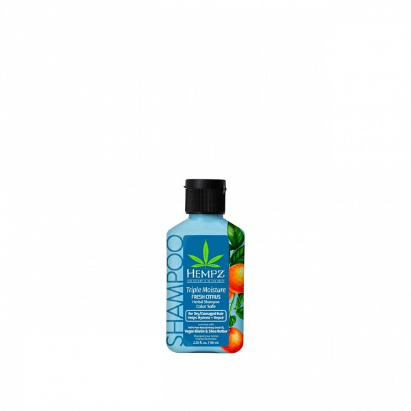 Hempz Triple Moisture Fresh Citrus Herbal Shampoo / Шампунь Тройное увлажнение, 66 мл