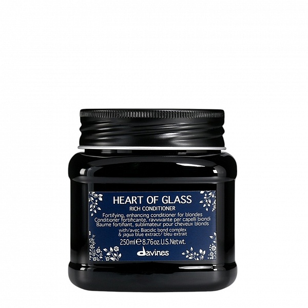 Davines Питательный кондиционер для защиты и сияния блонд / HEART OF GLASS Rich Conditioner, 250 мл