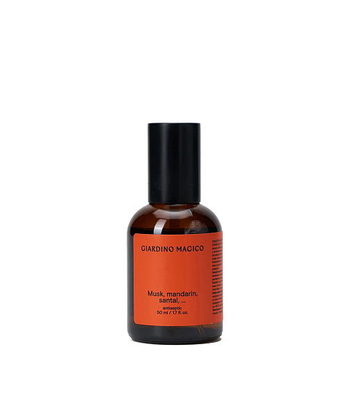 Giardino Magico Дезинфицирующая жидкость. Musk, Mandarin, Santal, 50 мл