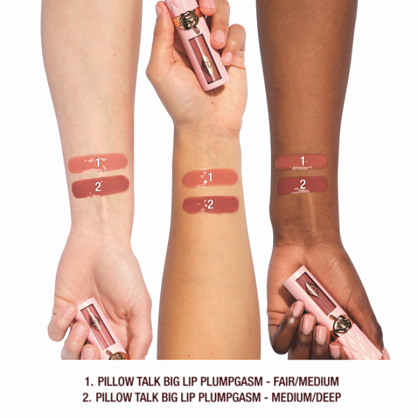 Charlotte Tilbury Pillow Talk Big Lip Plumpgasm Fair To Medium / Блеск для губ с эффектом объема, оттенок Fair To Medium