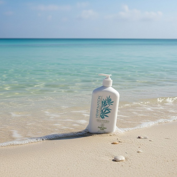 AUSTRALIAN GOLD HEMP NATION Aloe & Ocean Water / Питательный лосьон для тела Алое и Океан, 535 мл