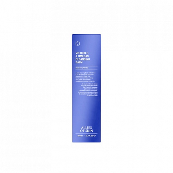 ALLIES OF SKIN Vitamin C & Omegas Cleansing Balm / Очищающий гель-бальзам с витамином С и омега-комплексом, 100 мл